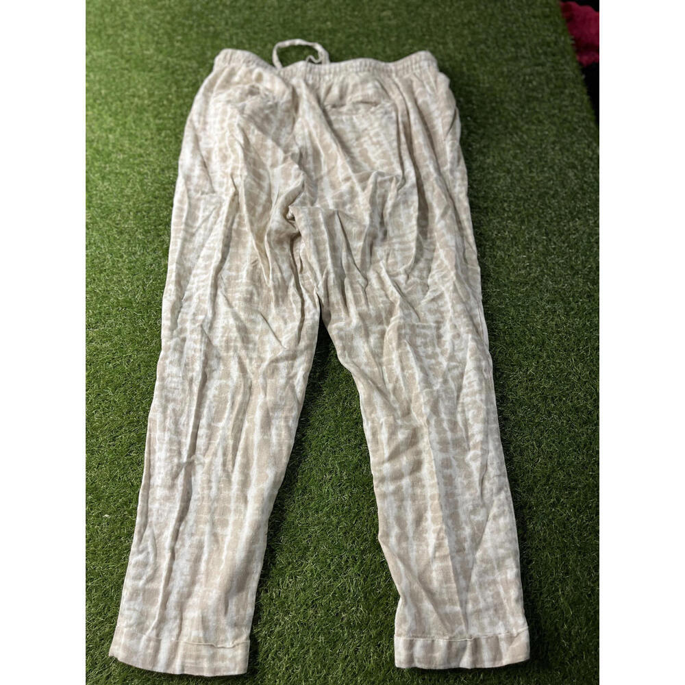 Old Navy Beige Drawstring Pants Womens Large Elastic Waist Casual